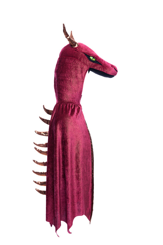 Dressup - Cape - Starry Night Dragon - Burgundy & Copper