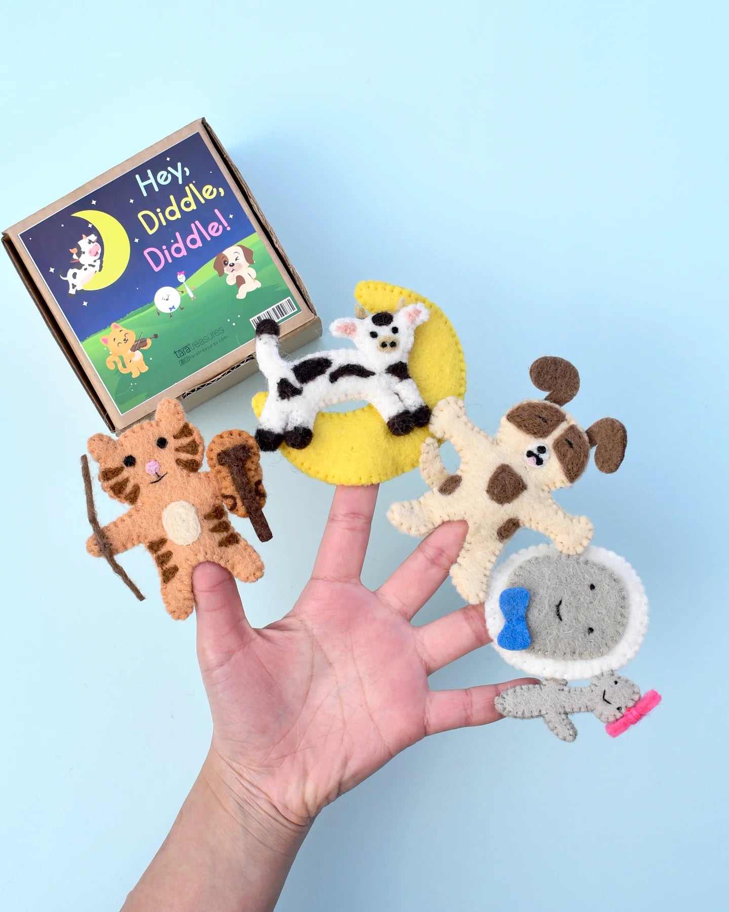 Finger Puppet Set - Hey Diddle Diddle – Colourful Learning Toy Store