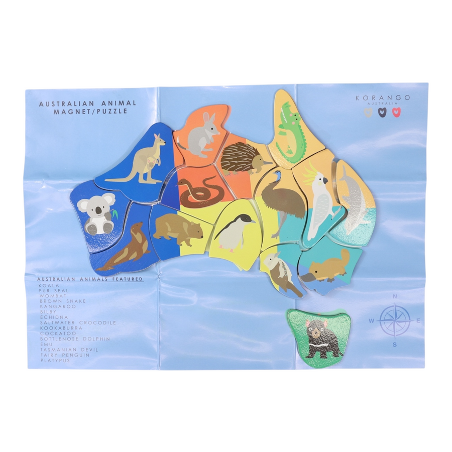 Australian Animal Magnet Puzzle