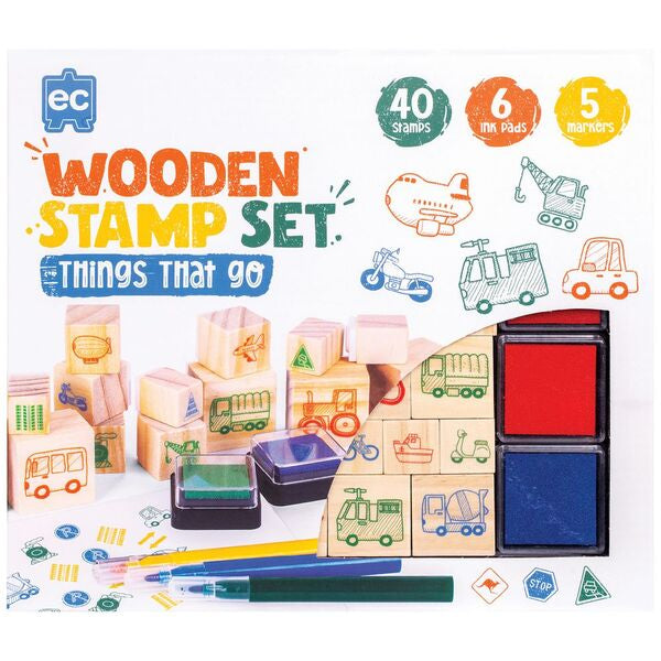 Wooden Stamp Set - Things That Go