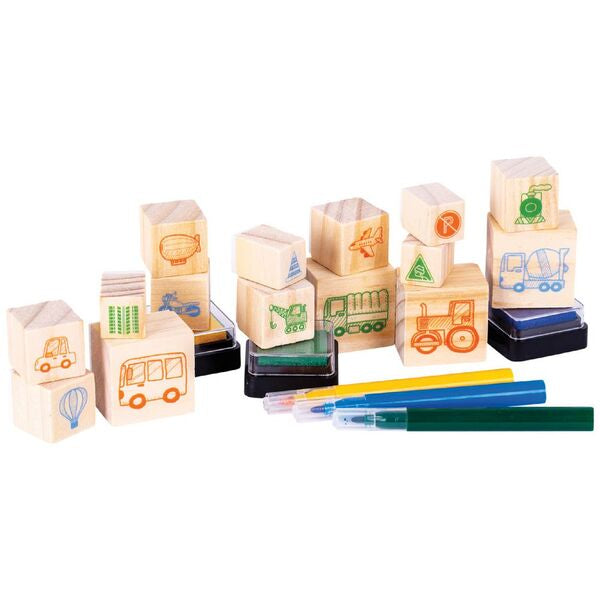 Wooden Stamp Set - Things That Go