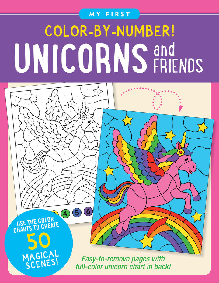 Colour By Number - Unicorns and Friends