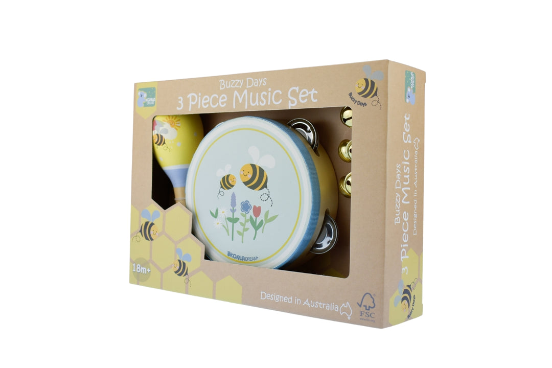 Buzzy Days Bee 3pcs Musical Set