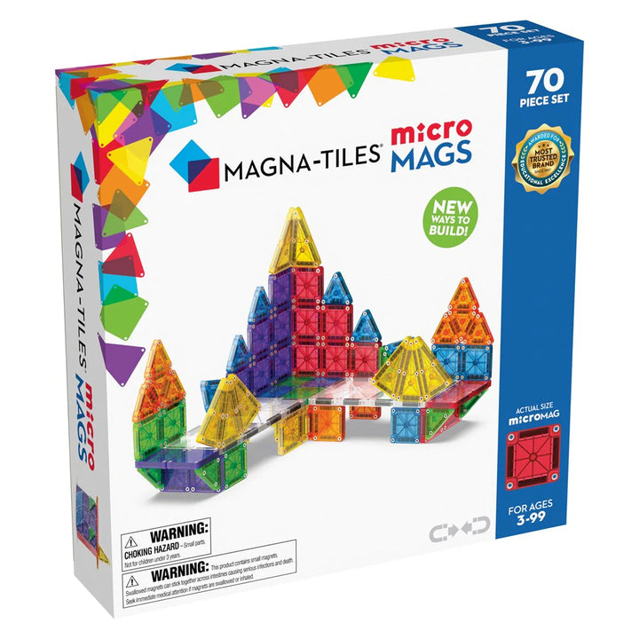 microMAGS | Magnetic Construction Set - 70-Piece Deluxe