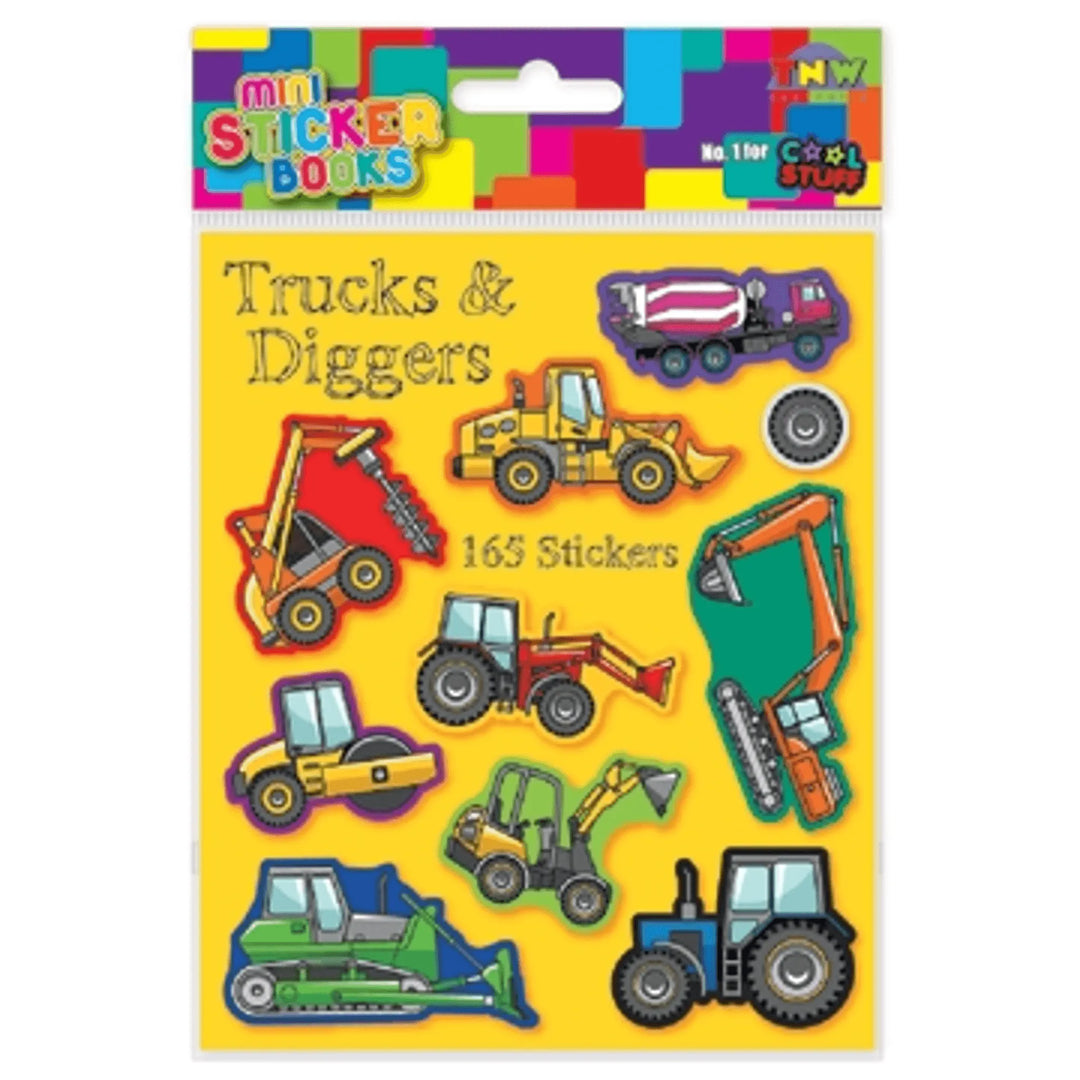 Mini Sticker Book - Trucks & Diggers