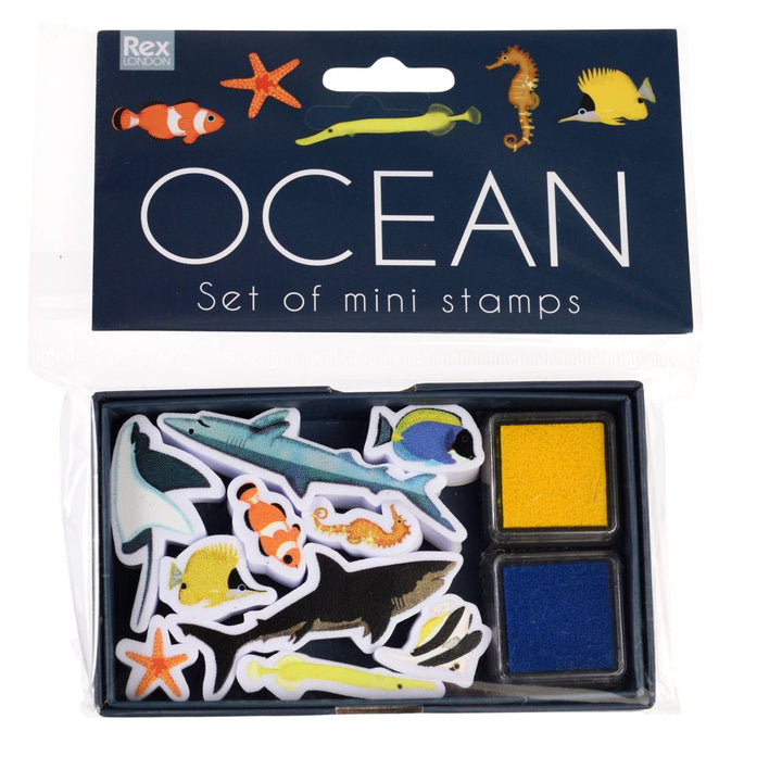 Rex London Set of Mini Stamps – Ocean