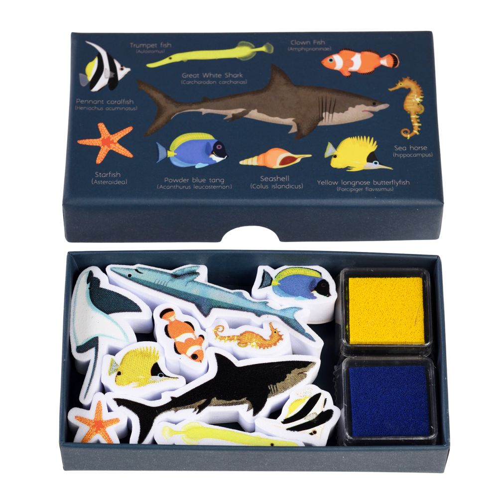 Rex London Set of Mini Stamps – Ocean