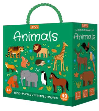 3D Puzzle and Book Set - Animals