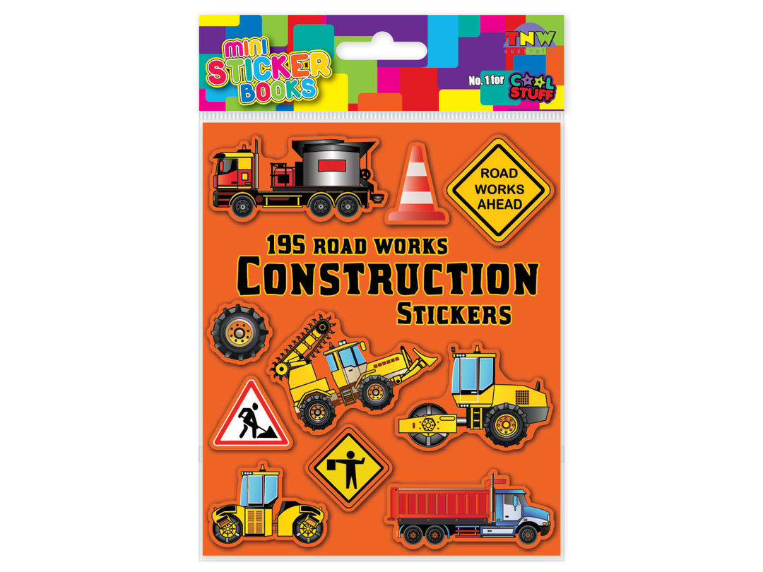 Mini Sticker Book - Construction