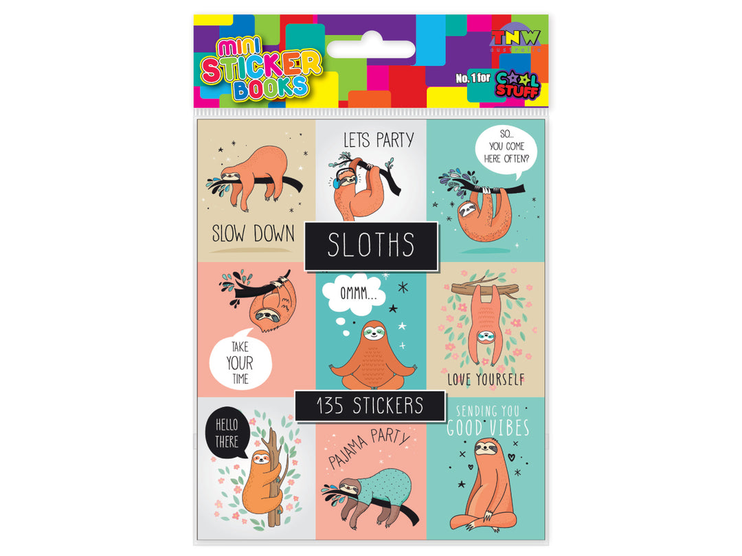 Mini Sticker Book - Sloth