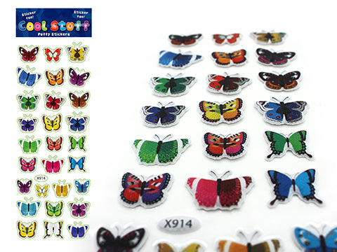 Puffy Stickers - Butterflies