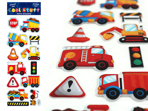 Puffy Stickers - Construction