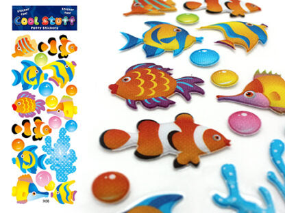 Puffy Stickers - Fish