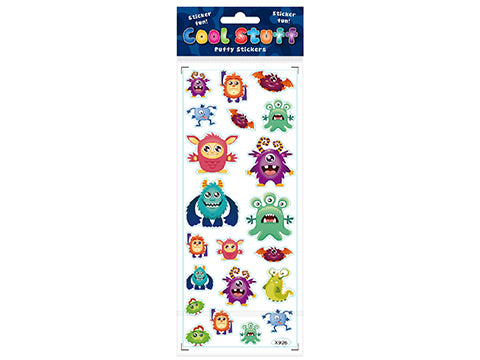 Puffy Stickers - Monsters