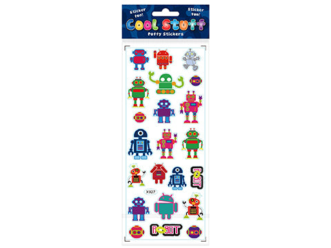 Puffy Stickers - Robots