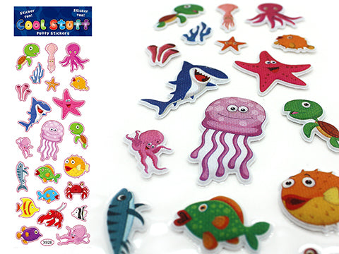 Puffy Stickers - Sea Life