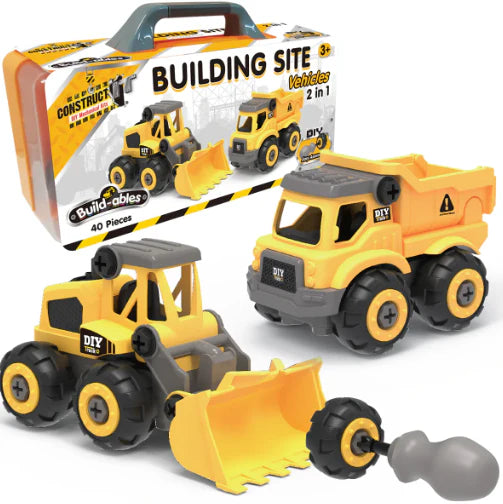 Build-ables 2 in 1 Building Site Vehicles