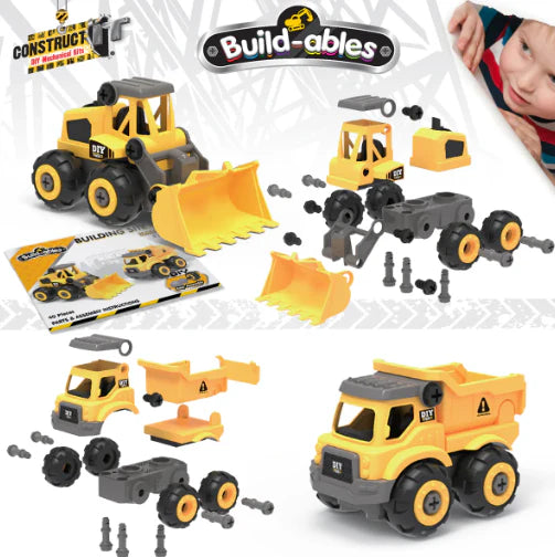 Build-ables 2 in 1 Building Site Vehicles