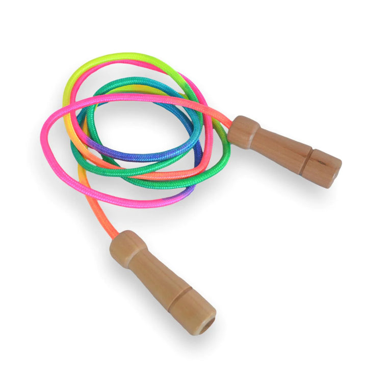 Daju Kids Skipping Rope - Adjustable Length with Wooden Handles