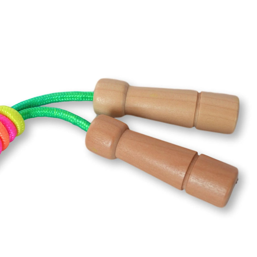 Daju Kids Skipping Rope - Adjustable Length with Wooden Handles