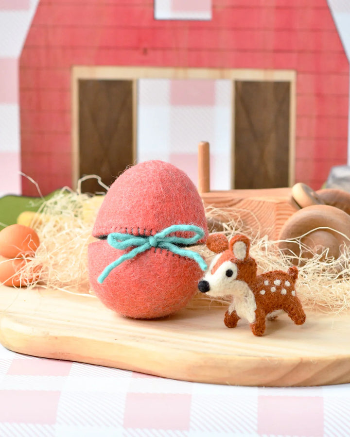 Felt Surprise Egg with Deer