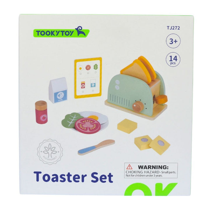 Wooden Toaster Breakfast Set