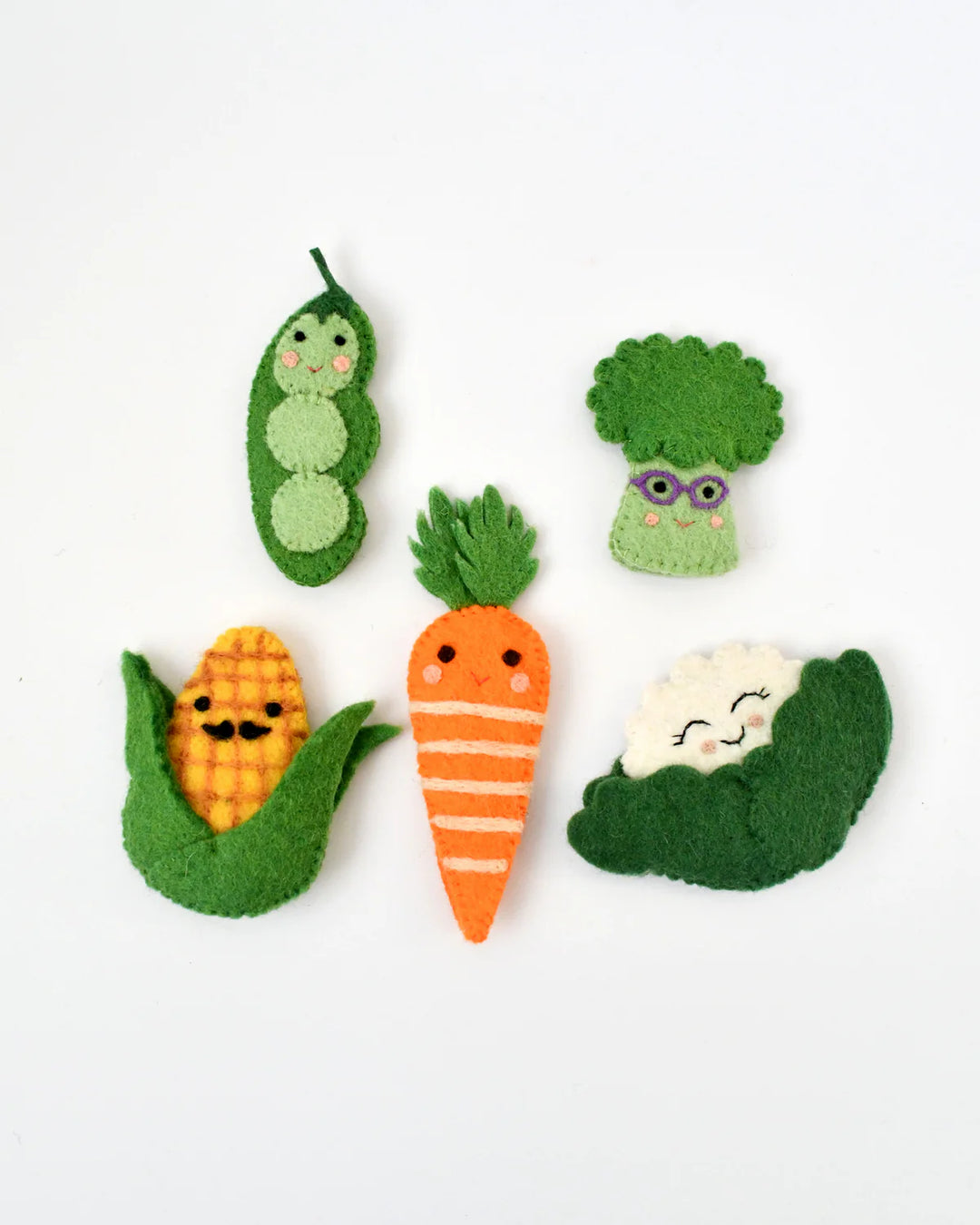 Finger Puppet Set - Vegetables