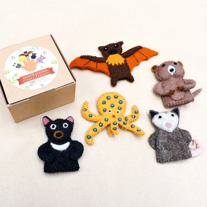 Finger Puppet Set - Australian Animals E