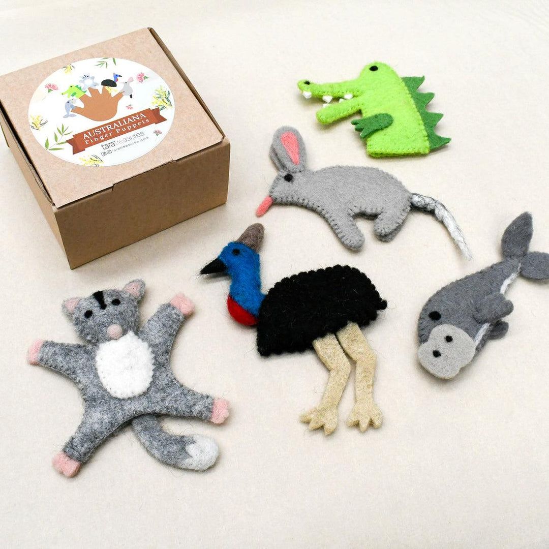 Finger Puppet Set - Australian Animals C