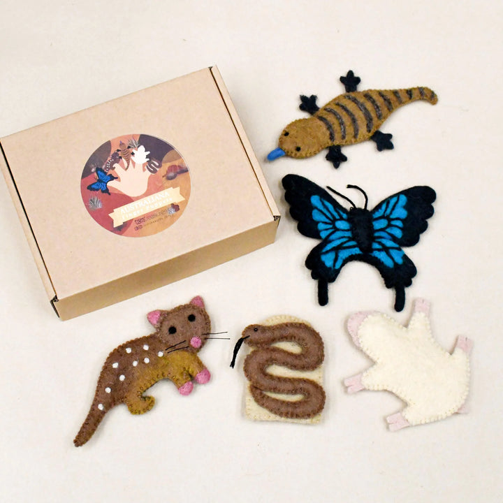 Finger Puppet Set - Australian Animals F