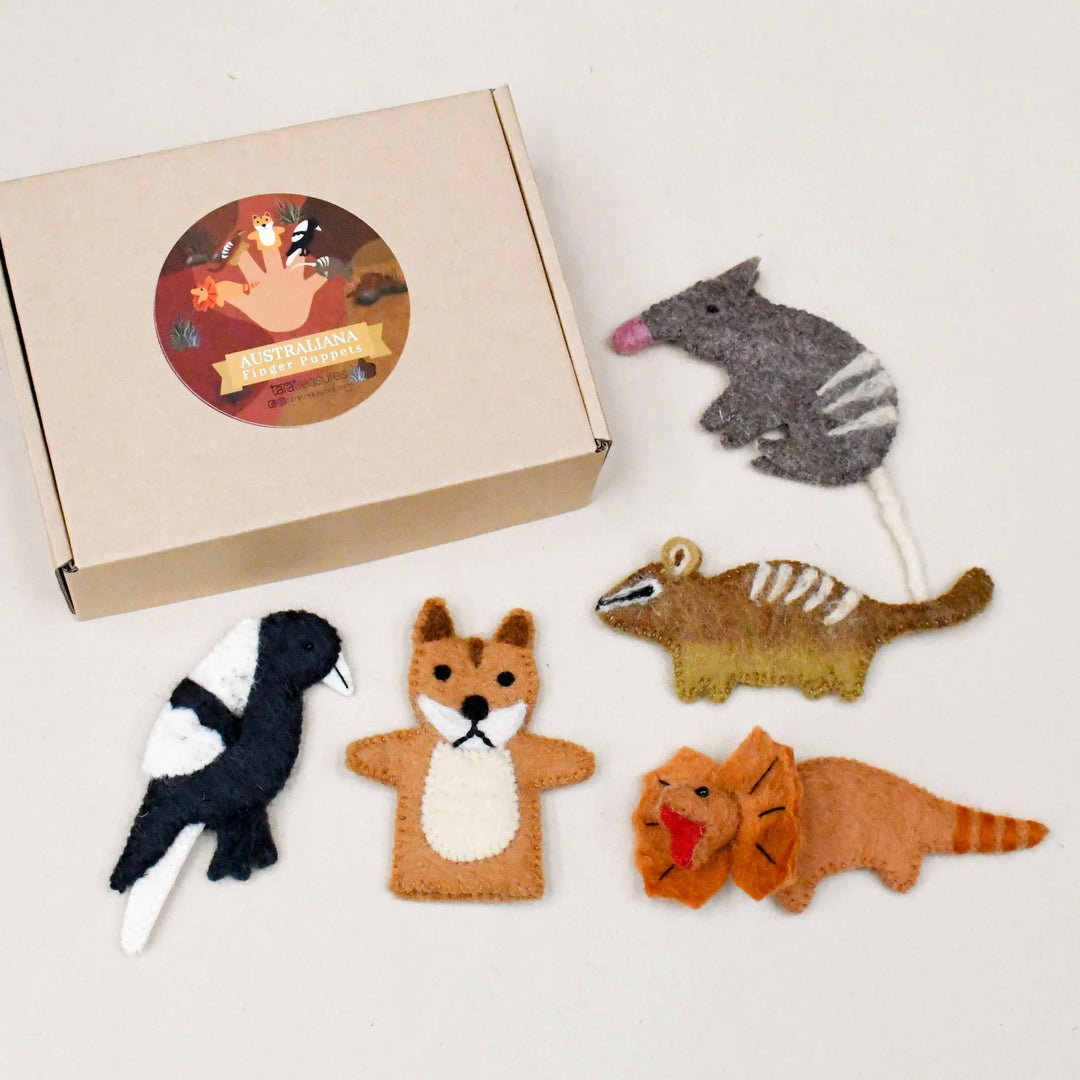 Finger Puppet Set - Australian Animals G