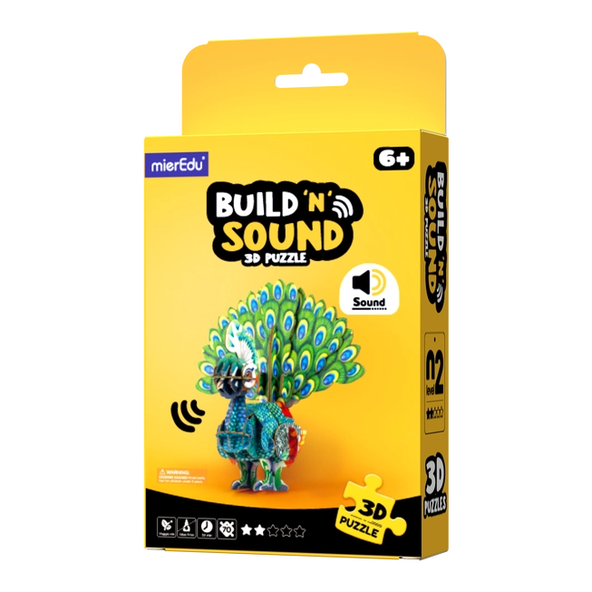 Build & Sound 3D Puzzle - Peacock