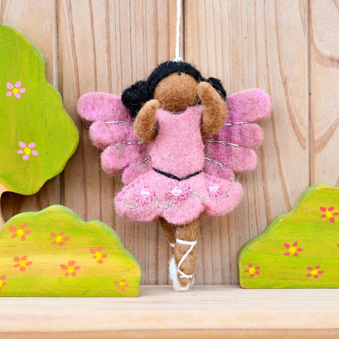 Felt Waldorf Ballerina - Pink Dress