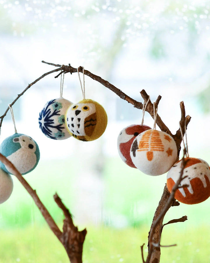 Felt Christmas Bauble Ornament - Reindeer