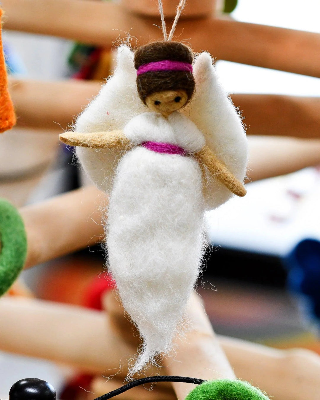 Needle Felted Fairy - White Dress