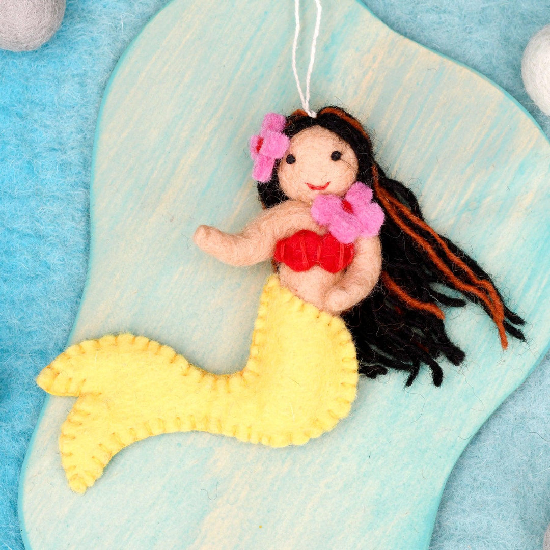 Felt Little Mermaid Yellow