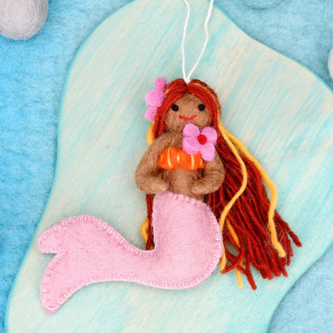 Felt Little Mermaid Pink