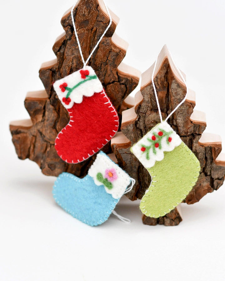 Felt Christmas Stocking Ornaments