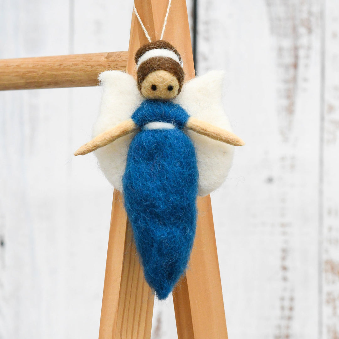 Needle Felted Fairy - Blue Dress