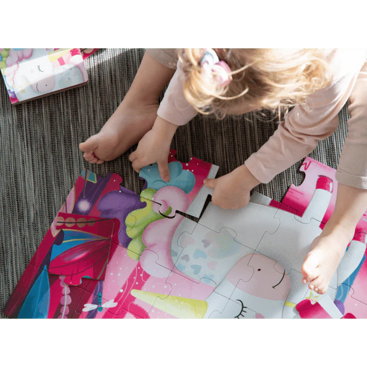 Book and Giant Puzzle - The Magic Unicorn 30 pcs