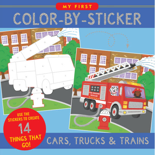 Colour By Sticker - Cars, Trucks, and Trains