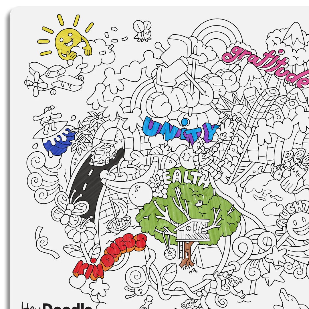 Reusable Colour-in Placemat Brighter Days