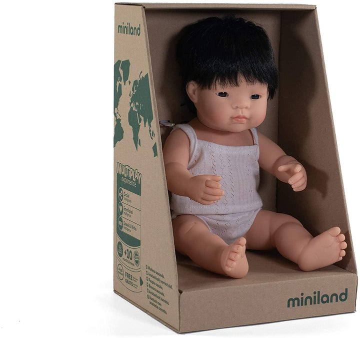 Miniland Doll - Asian Boy - 38cm