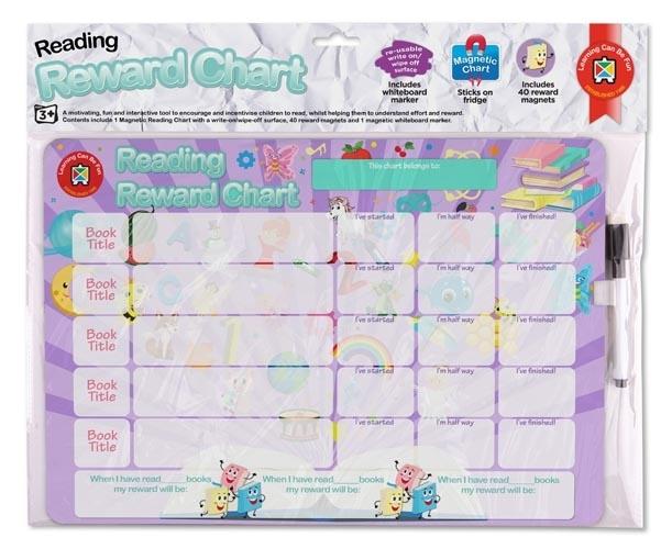 Magnetic Reward Chart - Reading Lilac