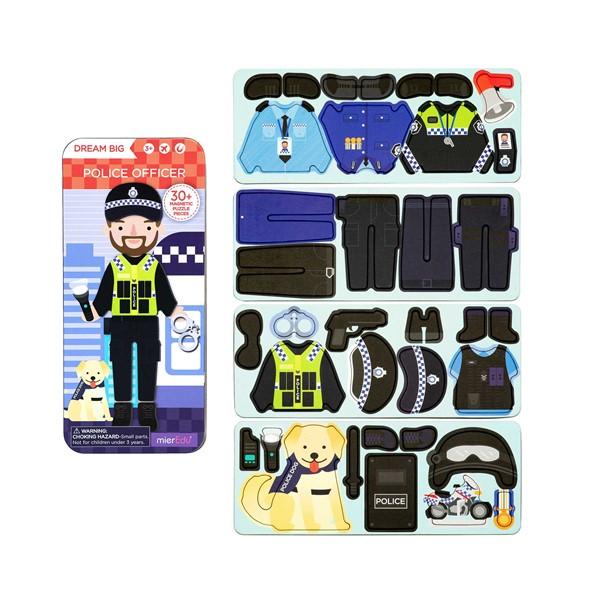 Magnetic Puzzle Tin - Police Officer