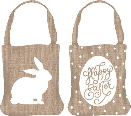 Easter Hessian Tote Bag