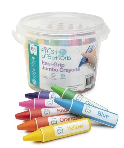 Easi-Grip Jumbo Crayons