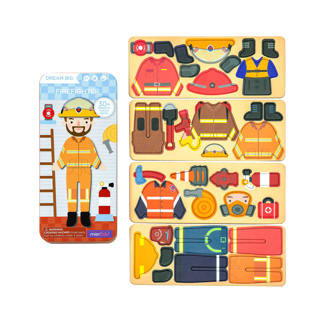 Magnetic Puzzle Tin - Firefighter