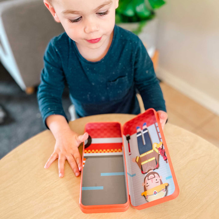 Magnetic Puzzle Tin - Firefighter