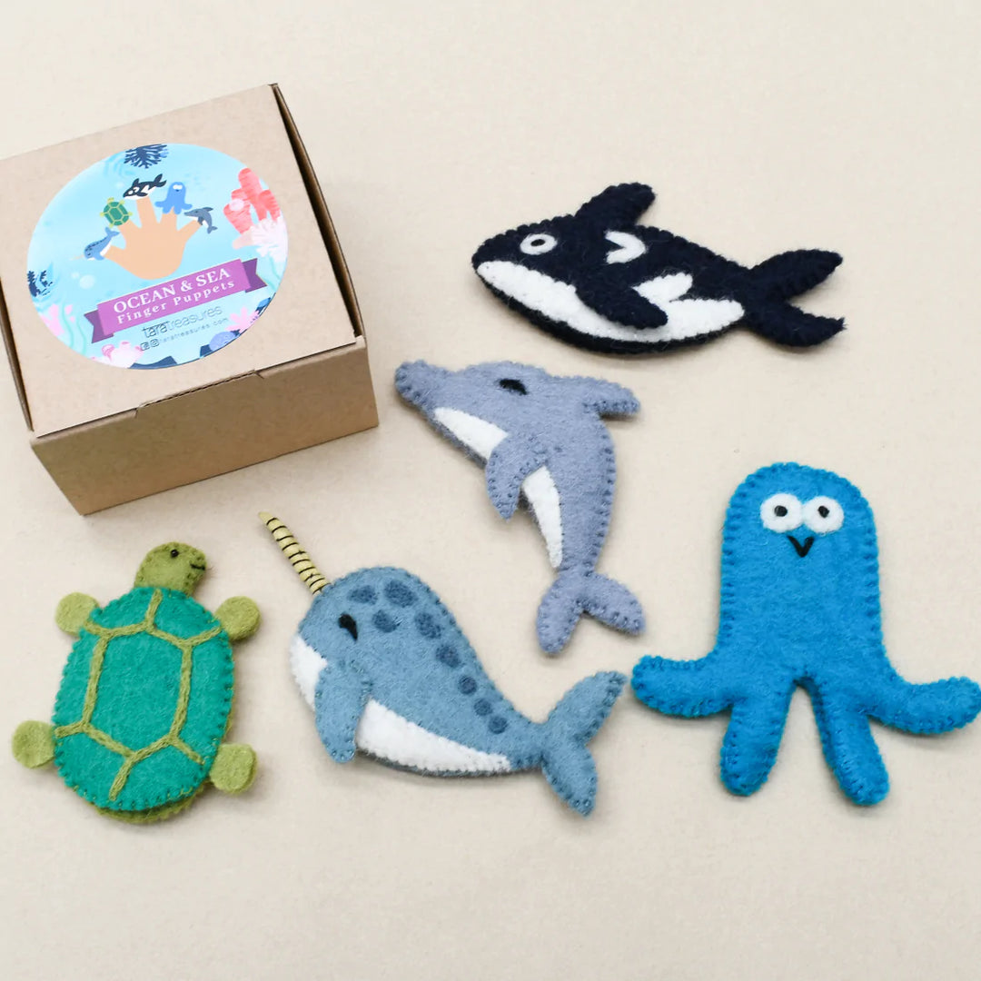 Finger Puppet Set - Ocean and Sea B